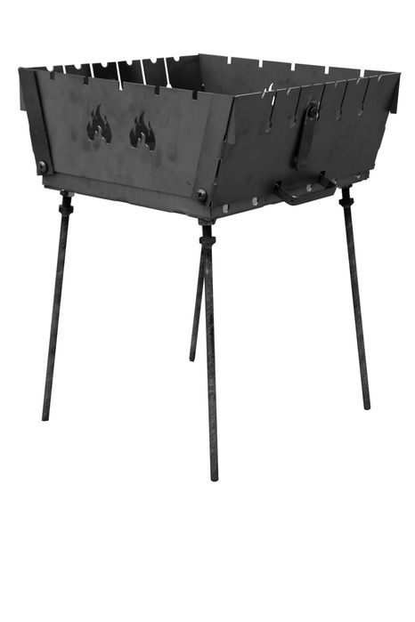 Składany Mangal walizka grill ze stali 2 mm na 6 szaszlyków