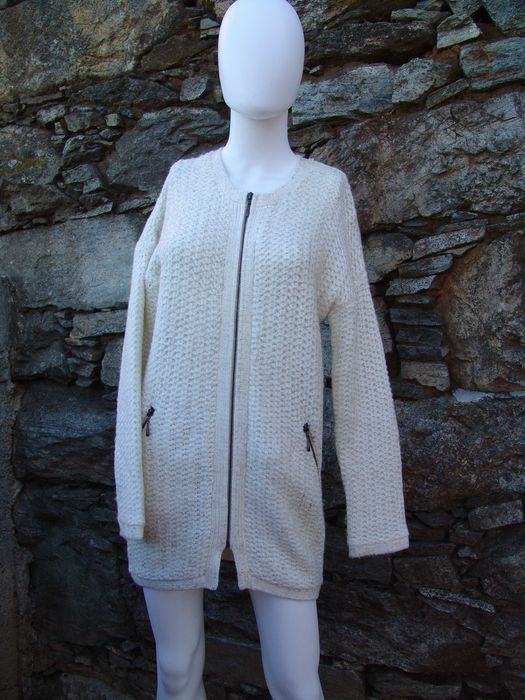 Casaco de malha comprido