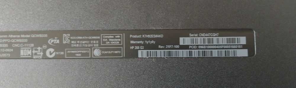 Laptop 255 G3, AMD A4, 4GB RAM, 500GB, Windows 10,  DVD