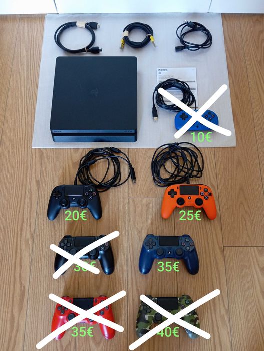 PS4 slim 1TB PlayStation 4, + de 50 jogos, Gold HEN (aceito retoma de jogos PS1 PS2 e PS3)