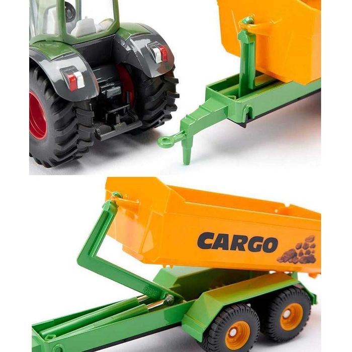 Siku 1989 Traktor Fendt z podnośnikiem skala 1:50