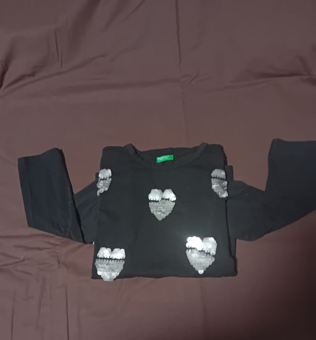 Camisola manga comprida corações