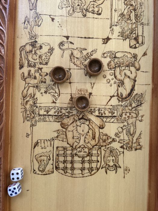 Резные нарды  б/ у