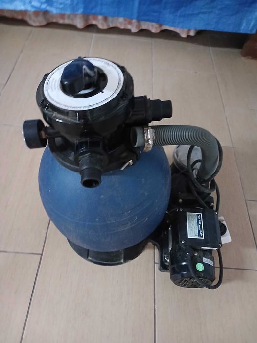 Motor e filtro areia piscina gre