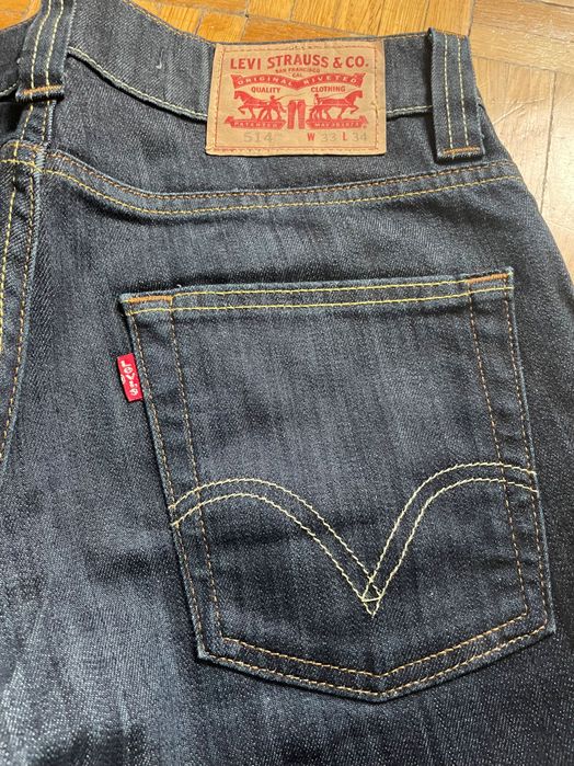 Spodnie Levi Strauss & Co granatowe