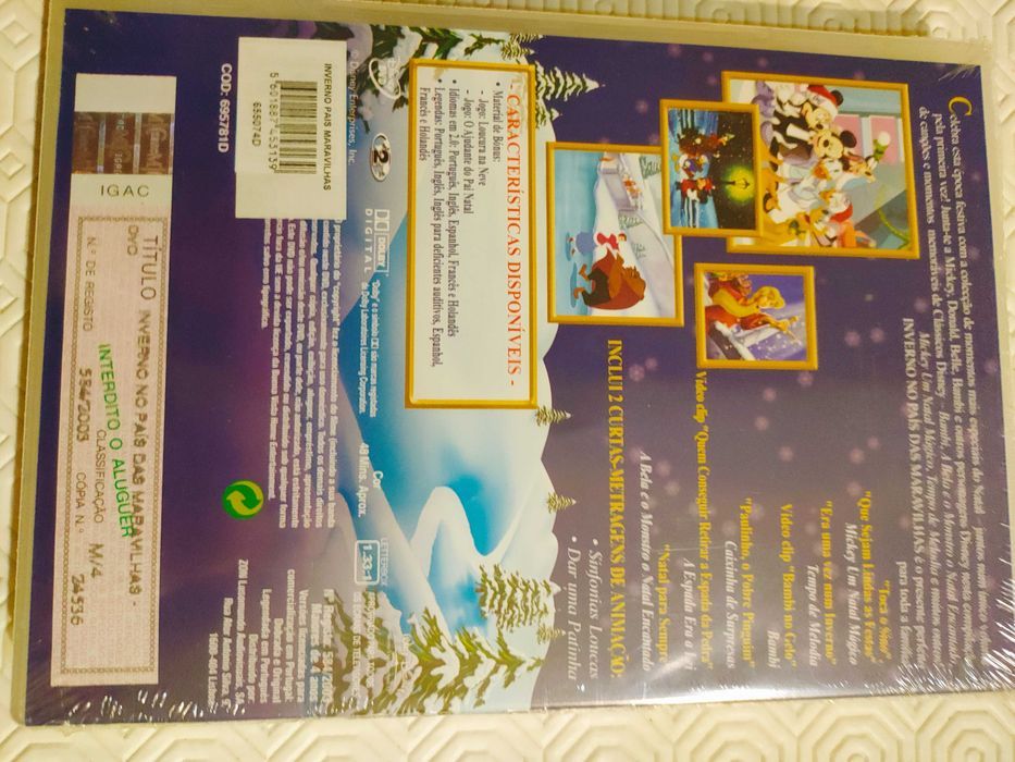 DVD novo Disney Inverno no País das Maravilhas