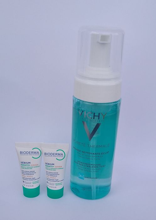 Vichy pianka oczyszczająca do twarzy plus bioderma sebum