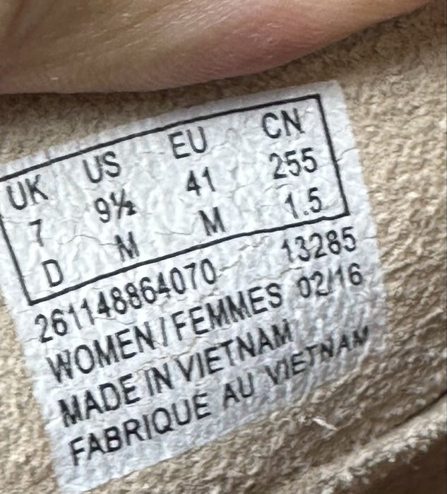 Шкіряні кросівки Clarks Originals 41p 26cm