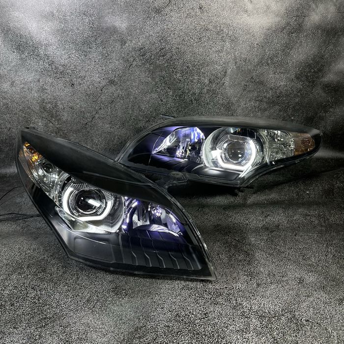 Фари Renault Megane 3 2008-2012 Bi-led, оченята, антихром