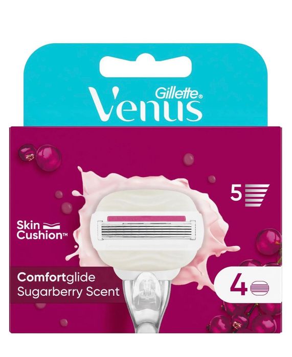 Gillette Venus wkłady do maszynki 5 ostrzy 4 szt., sugarberry