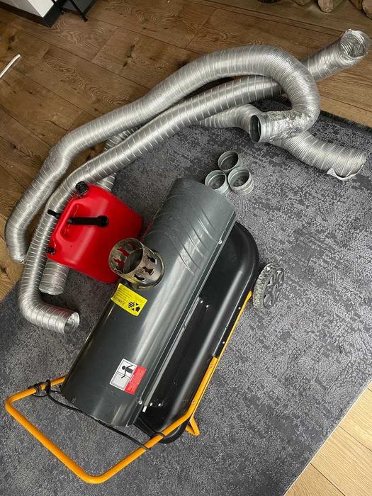 Nagrzewnica z Kominem Spalinowa Dmuchawa Olejowa 30 kW + dodatki