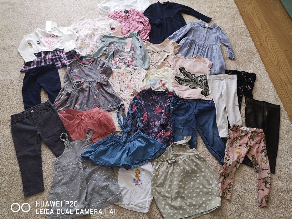 Ubranka dla dziewczynki 92 Zara kappahl hm river island I in.