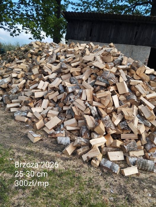 Drewno kominkowe opałowe buk brzoza