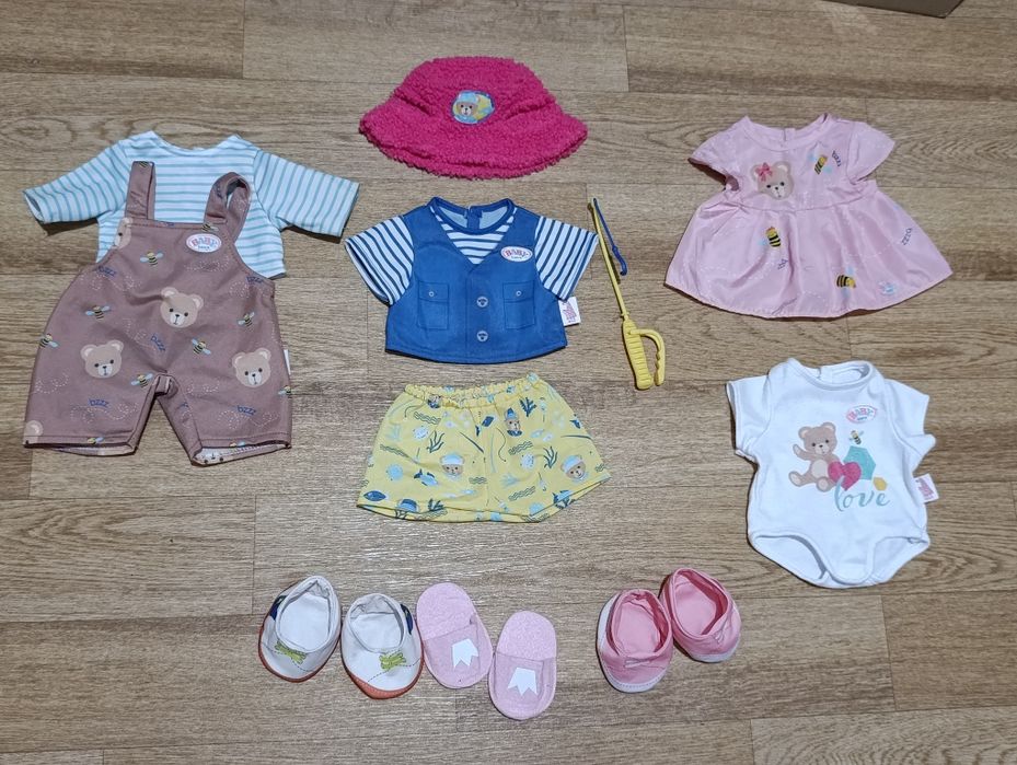 baby born бебі Борн ведмедик Тедді zapf ліжко