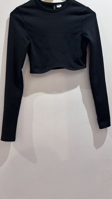 Cropped preto H&M