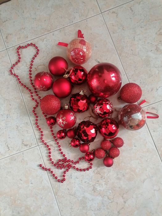 Decoração de Natal em vermelho