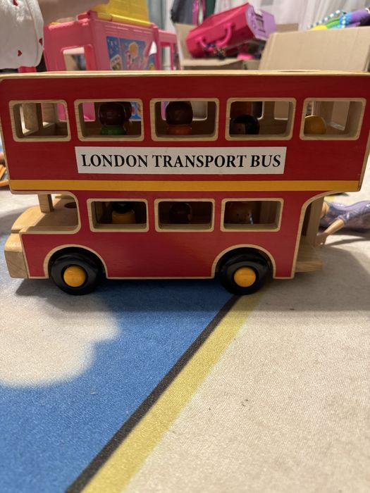 Деревяний великий шкільний автобус вінтажний london bus