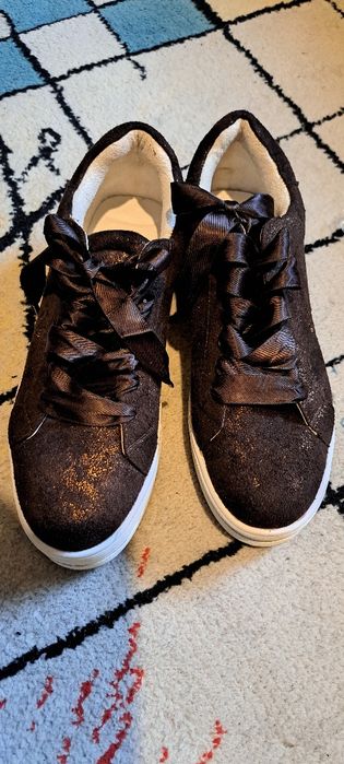 Vannucci buty snicersy brąz  ze złotem roz 38