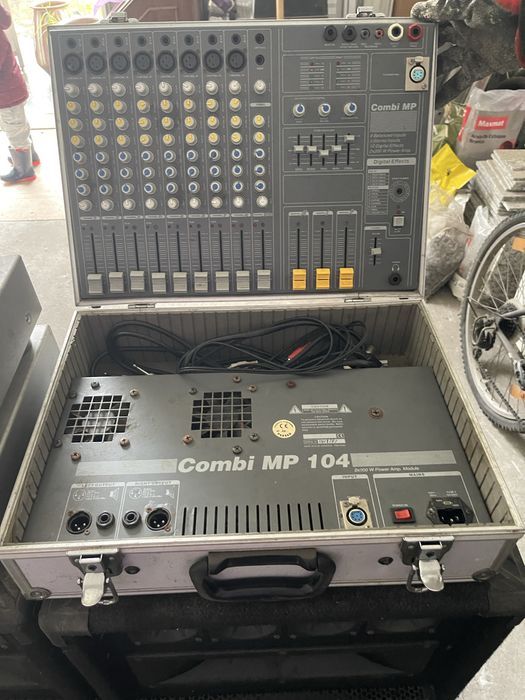 Colunas + Amplificador + Leitores CDs