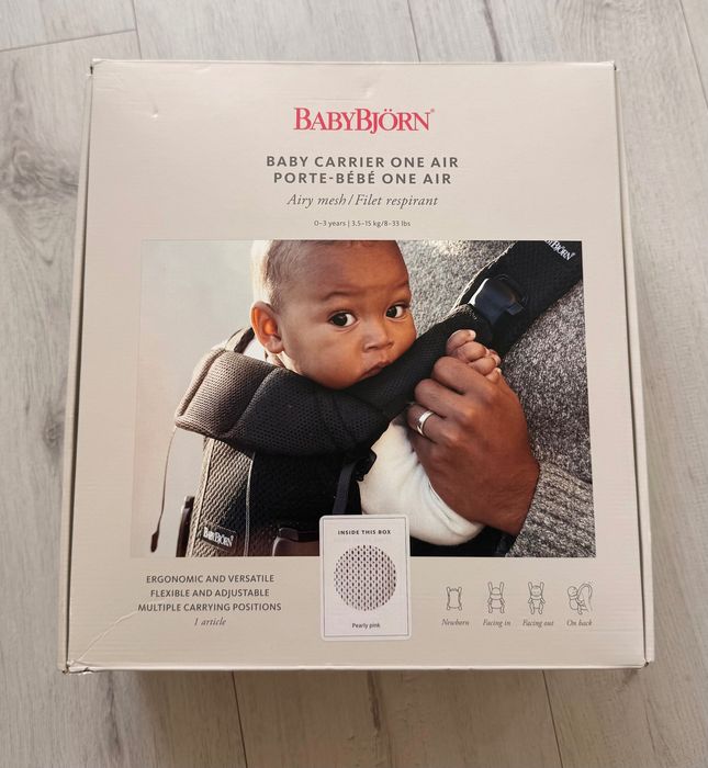 NOWE BabyBjörn One Air Pearly Pink | Oryginalne | Pudełko