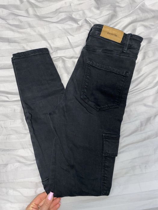 Spodnie stradivarius 34 wysoki stan super high waist