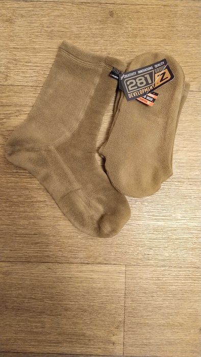 Шкарпетки тактичні флісові 6-in 281z PolartecClassic 200 Green Khaki L