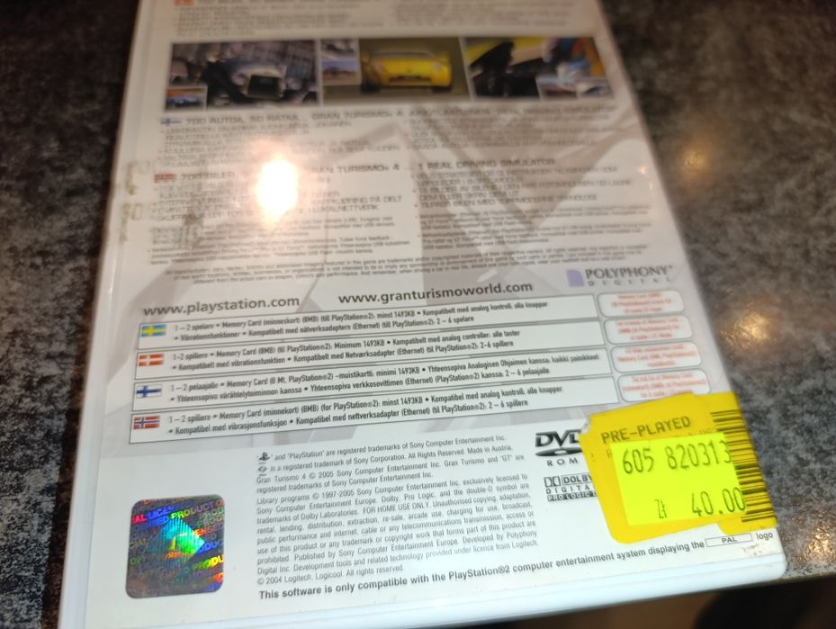Gran Turismo 4 PS2 język angielski płyta 9/10 sklep kioskzgrami