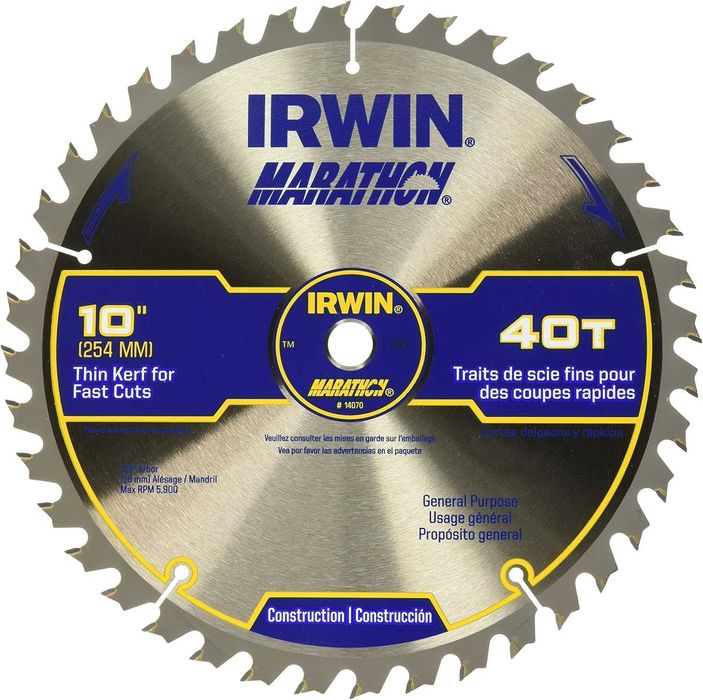 Irwin marathon пильний диск по дереву 254мм  10" Оригінал США