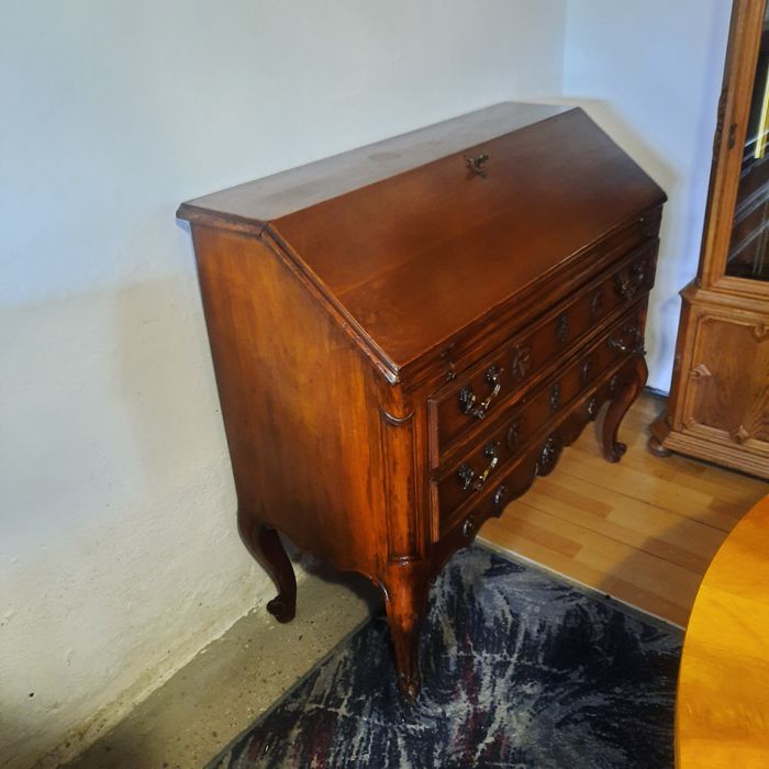 Stary piękny duży sekretarzyk ludwikowski