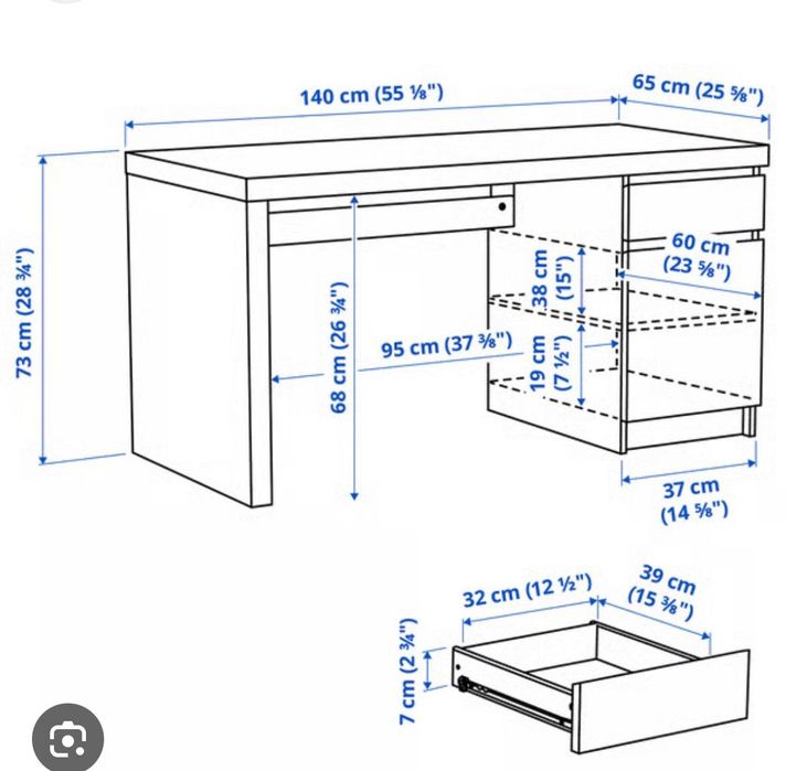 Secretária IKEA MALM