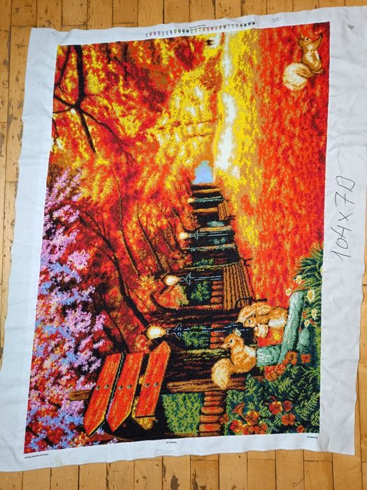 Картина бісером осінній ліс