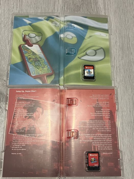 Zestaw Nintendo Switch + 2 gry + paletki