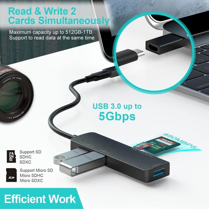 Usb хаб 5в1 концентратор разветвитель