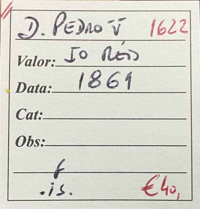 Moeda 1622 - D. PEDRO V - 50 Reis 1861 Prata