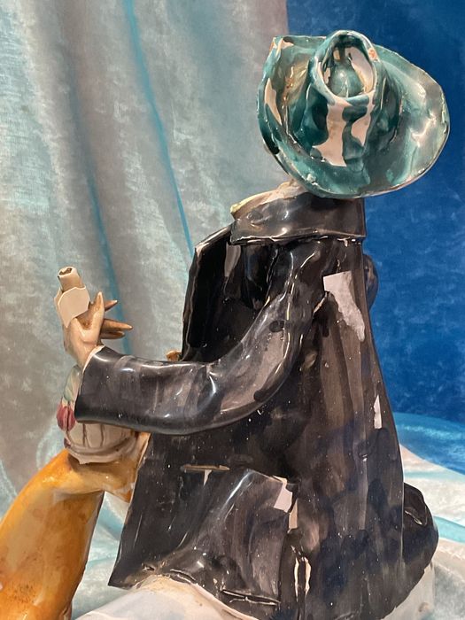 Escultura faiança 23x25 cm