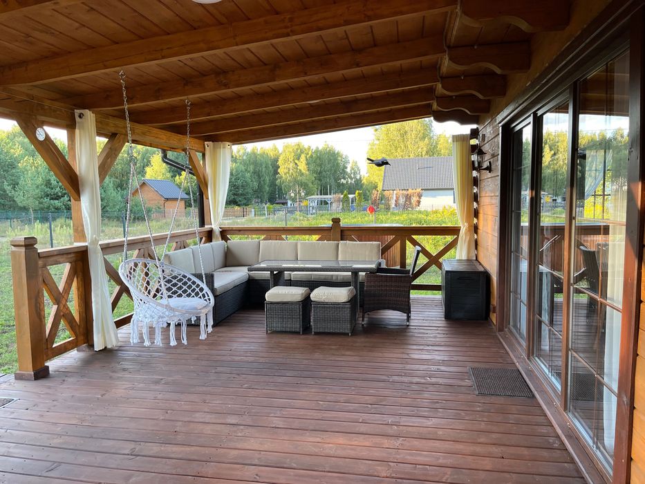 Domki Złote Runo Zalew Siemianówka Podlasie , bania i sauna.