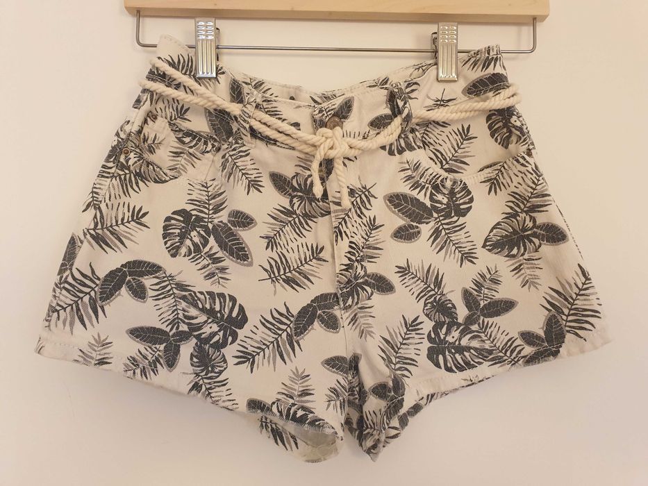 Calções de ganga elástica Zara Kids 11-12 anos (152cm)