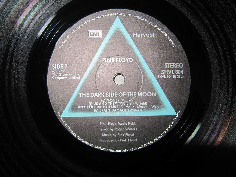 PINK FLOYD –The Dark Side- 1973 *made in Sweden - Вініловий Альбом