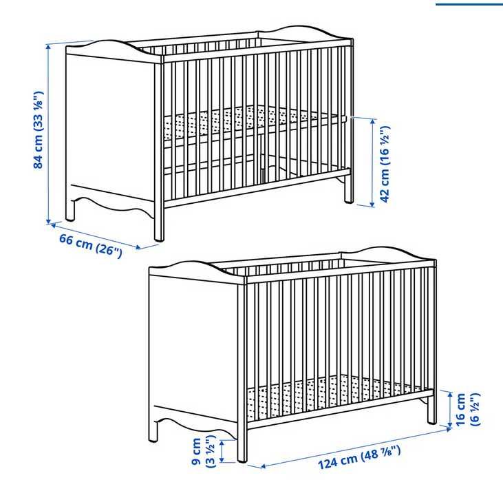 Cama berço ikea SMÅGÖRA branco + colchão + lençois + edredão
