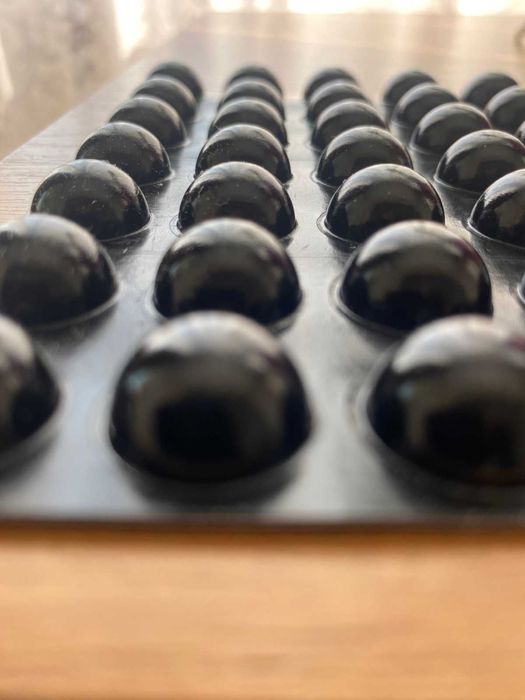 Силіконовий відбійник демпфер самоклеючий діаметр чорний 16мм 126шт