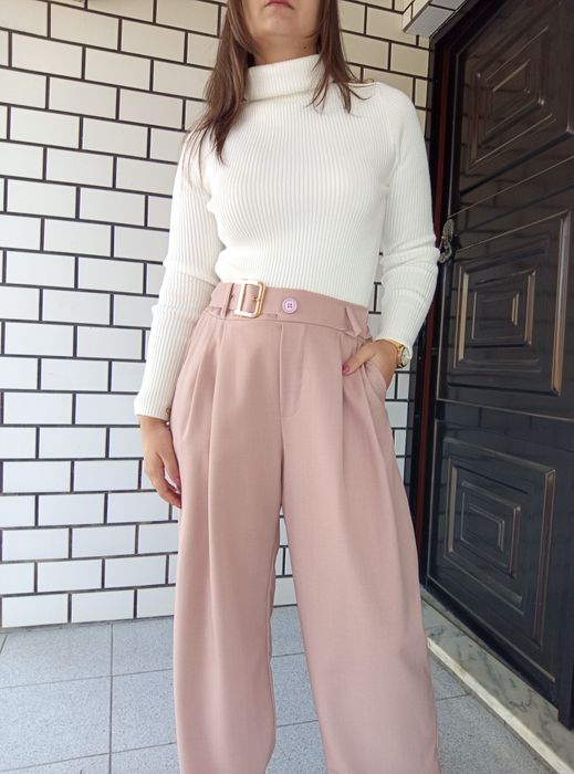 Pantalona rosa claro