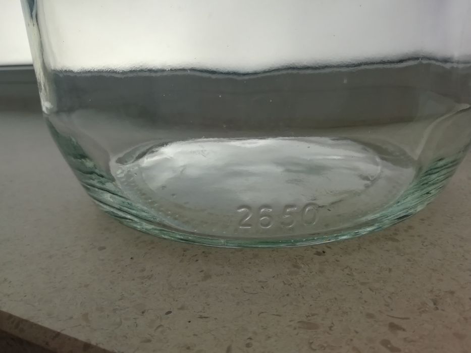 Frasco de vidro grande com tampa [23 cm/ 2,65L]