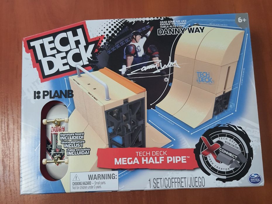 TECH DECK FINGERBOARD Rampa Mega Half Pipe + Deska