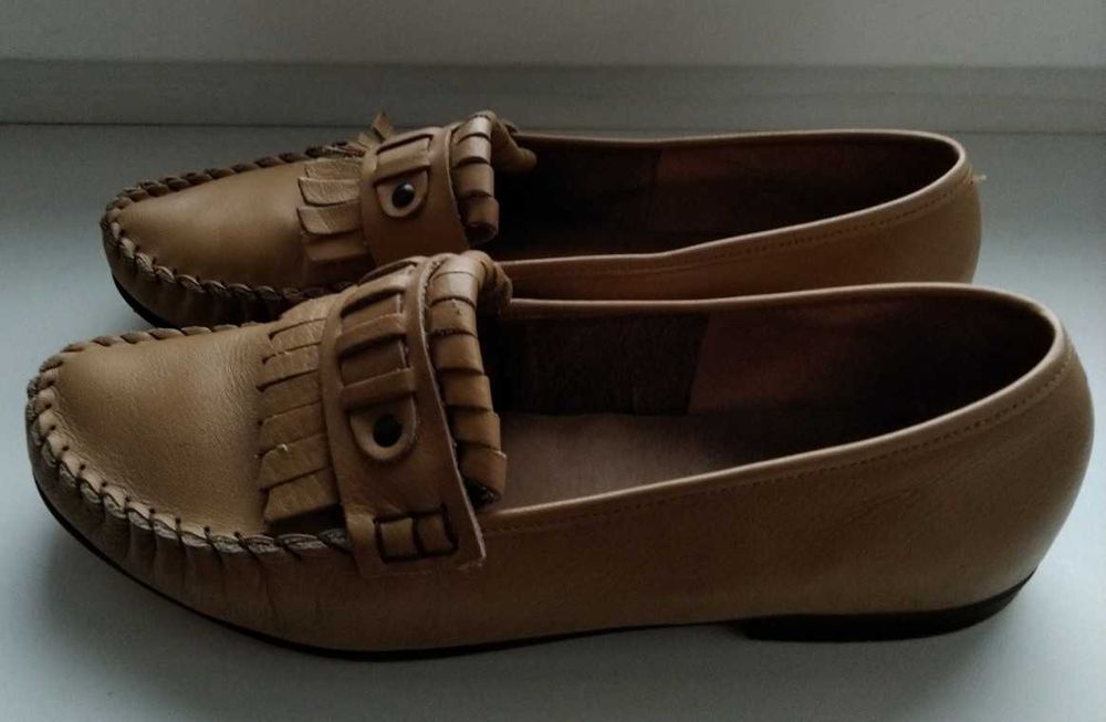 Жіночі мокасини шкіряні розмір 39