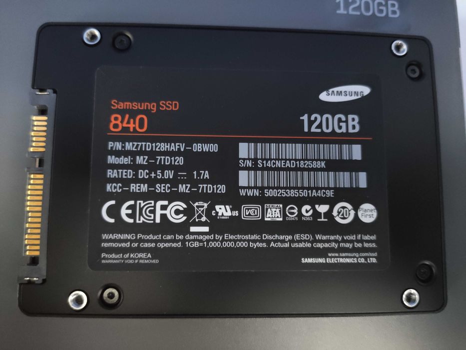 SSD диск Samsung 840 series 120GB 2.5" SATAIII