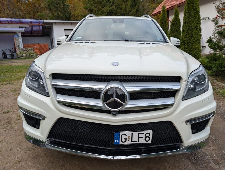 Biały Mercedes AMG GL550 V8 500KM, 4x4 AirMatic, doinwestowany! ZAMIANA