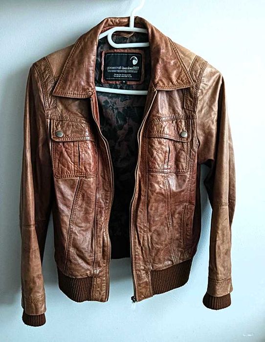 Kurtka Skóra Naturalna Kultowej Marki „ Goosecraft-007 ”r.(S/M) Unisex