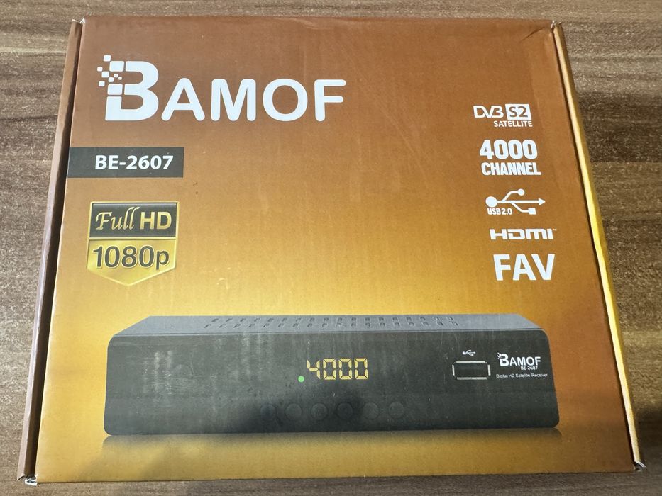BAMOF BE-2607 tuner satelitarny DVB-S2 Full HD 1080p HDMI USB