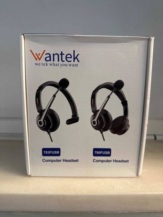 VENDO Headset Profissional Wantek 786FUSB c/ Microfone (NOVO na Caixa)