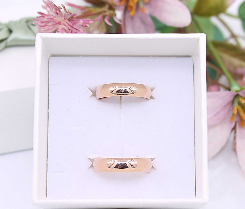 Złote obrączki p.585/8,18g